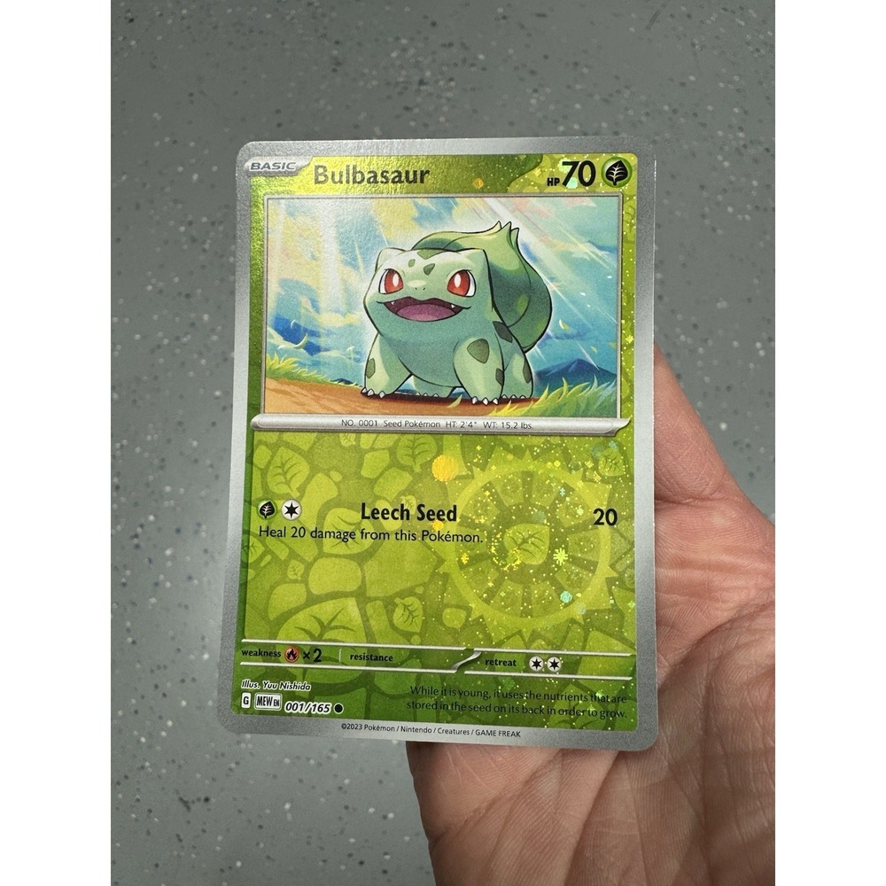 Bulbasaur 001/165 FART SWIRL🌀 Reverse Cosmos Holo Costco Exclusive NM near mint